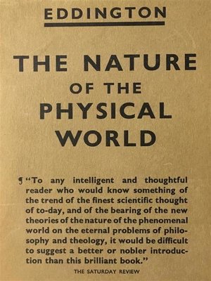 cover image of The Nature of the Physical World